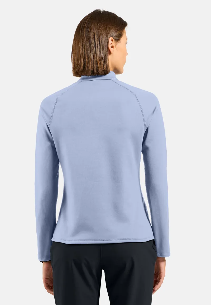 Odlo Besso Long Sleeve Half-Zip Mid Layer Women's in Blue Heron-4