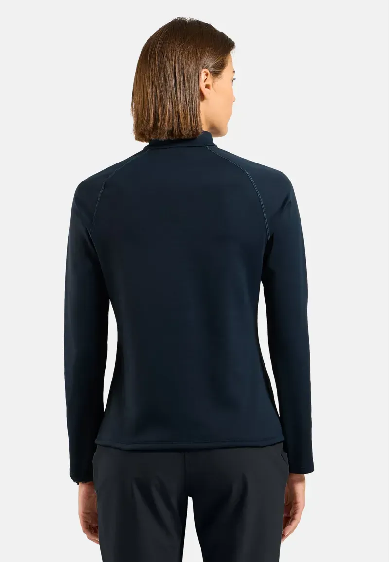 Odlo Besso Long Sleeve Half-Zip Mid Layer Women's in Dark Sapphire-4