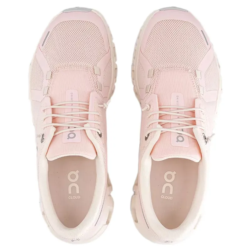 On Women's Cloud 6 Trainers in Salt / Gardenia-3