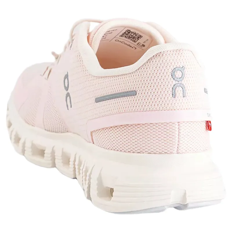 On Women's Cloud 6 Trainers in Salt / Gardenia-2