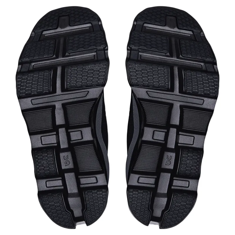 On Womens Cloudmonster 2 Road Runners 6 in Black / Eclipse-5