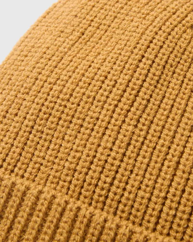 Passenger Compass Recycled Beanie in Dusty Ochre-3