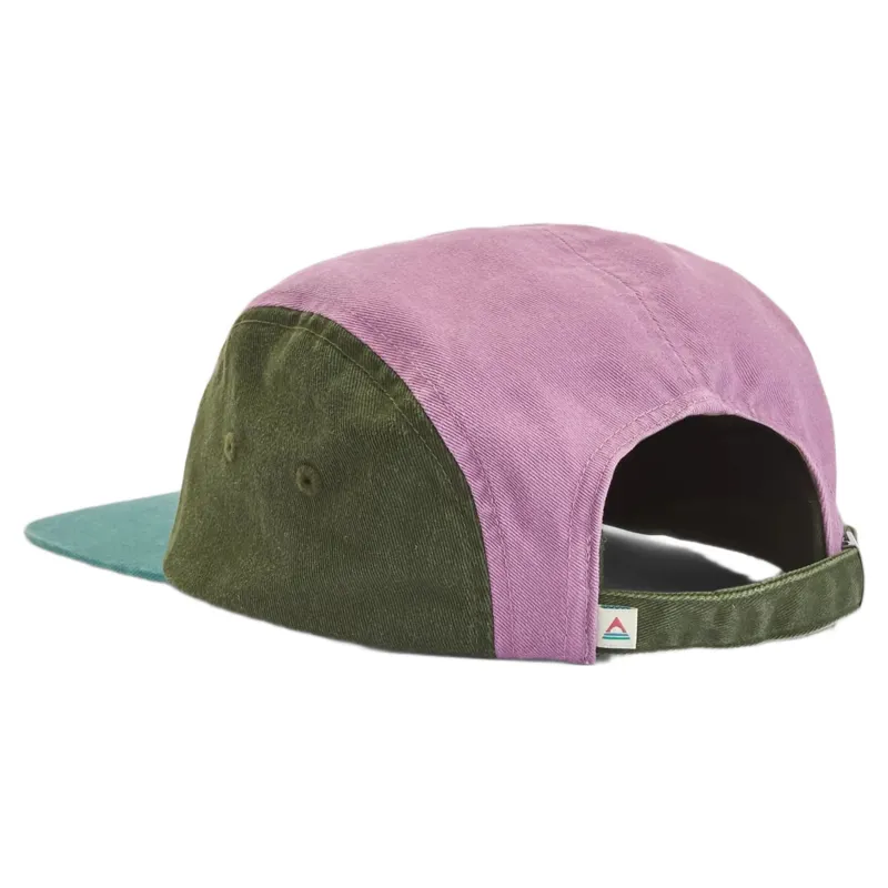 Passenger Fixie Organic 5 Panel Cap 2 in Grape Multi-1