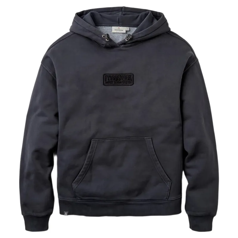Passenger Mens Boundless Relaxed Fit Hoodie in Faded Black