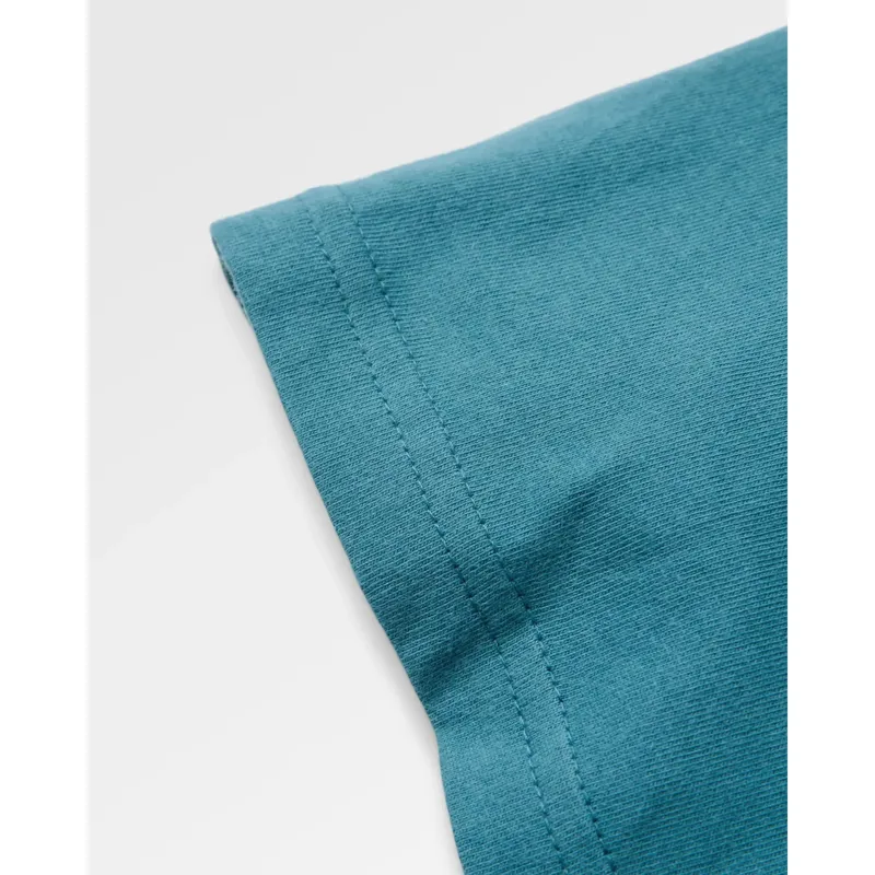 Passenger Mens Lost Patch T-Shirt in Blue Steel-2
