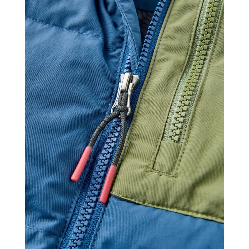 Passenger Mens Oceanic Recycled Heavyweight Insulated Full Zip Jacket in Dark Denim-2