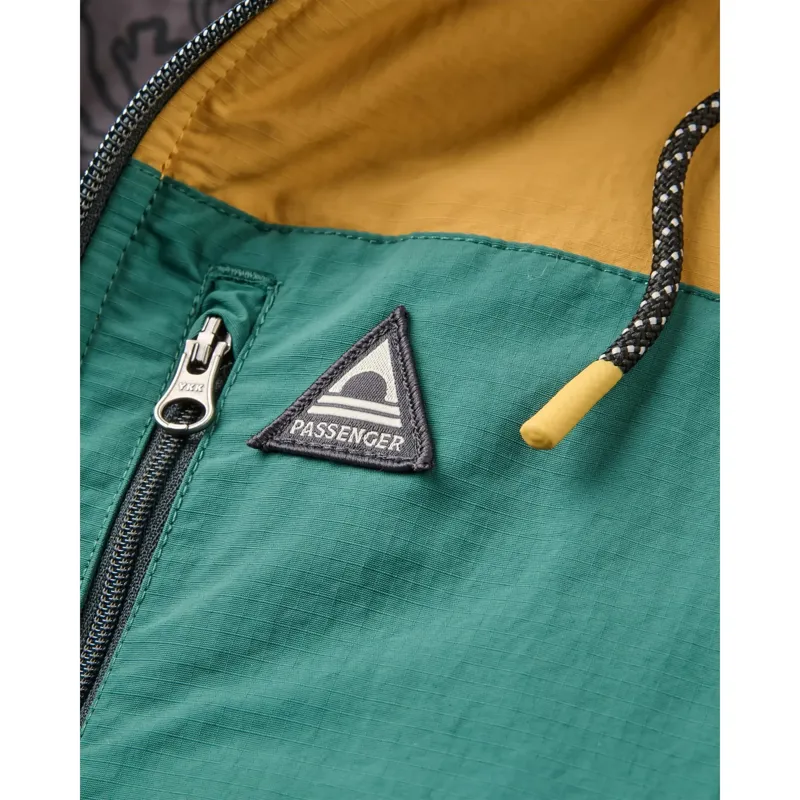 Passenger Mens Oceanic Recycled Insulated Full Zip Jacket in Dusty Ochre / Deep Ocean-7