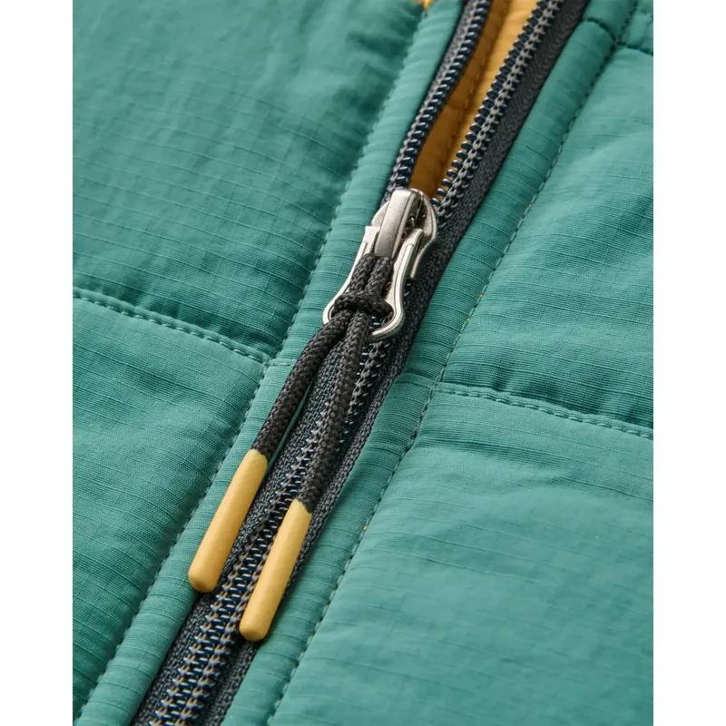 Passenger Mens Oceanic Recycled Insulated Full Zip Jacket in Dusty Ochre / Deep Ocean-8