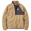 Passenger Mens Offgrid 1/4 Zip Recycled Sherpa Fleece in Biscuit