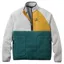 Passenger Mens Offgrid 1/4 Zip Recycled Sherpa Fleece in Grey Marl / Deep Ocean