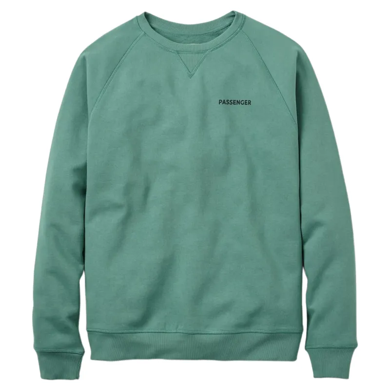 Passenger Mens Roamer Recycled Cotton Sweatshirt in Deep Ocean