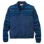 Passenger Mens Set Off Recycled Polar 1/2 Zip Fleece 2 in Mountain Geo Rich Navy