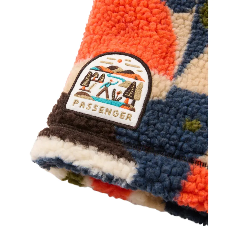 Passenger Mulled Sherpa Fleece Snood in Lost On Purpose Khaki-1