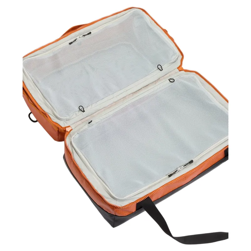 Passenger Roamer Recycled 60L Split Duffel Bag in Sunrise Orange-2