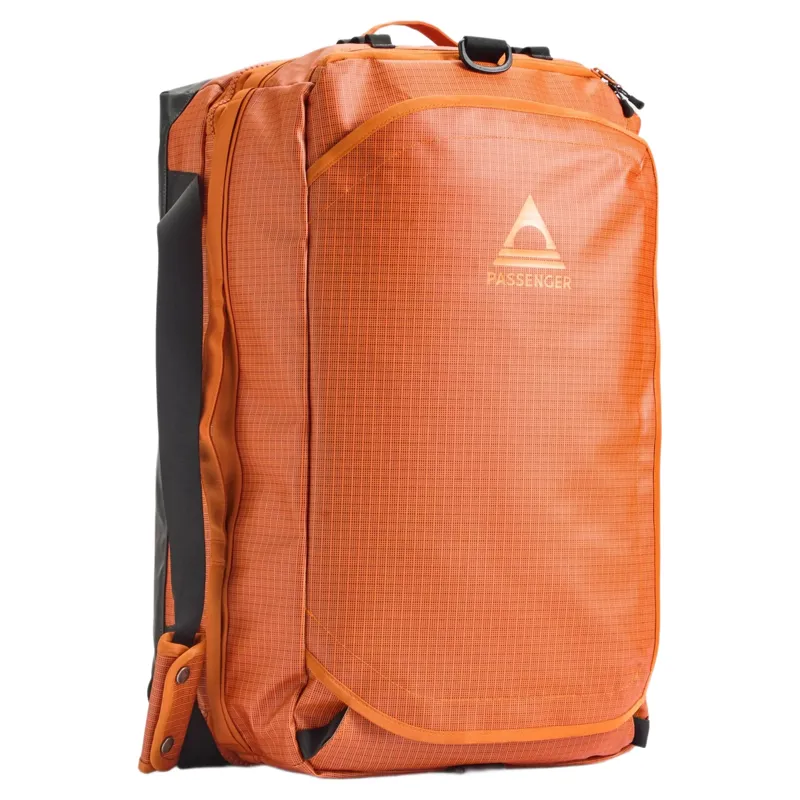 Passenger Roamer Recycled 60L Split Duffel Bag in Sunrise Orange-3