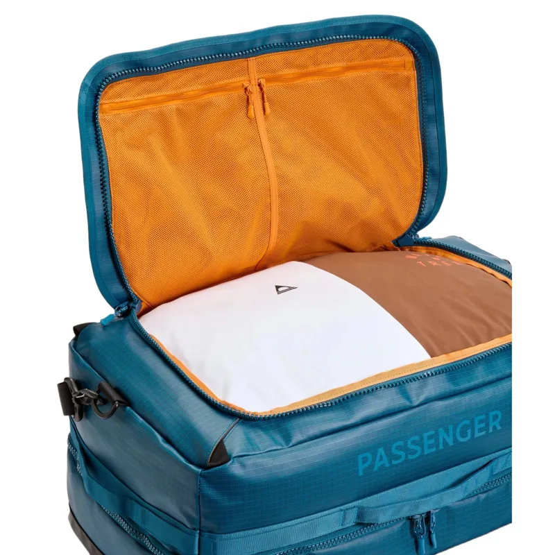 Passenger Roamer Recycled 60L Split Duffel Bag in Tidal Blue-6