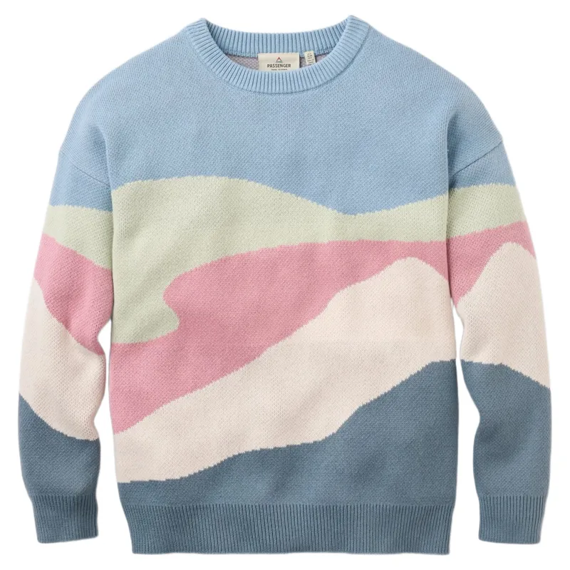 Passenger Women's Scenic 2 Recycled Knitted Jumper in Scenic Stormy Blue
