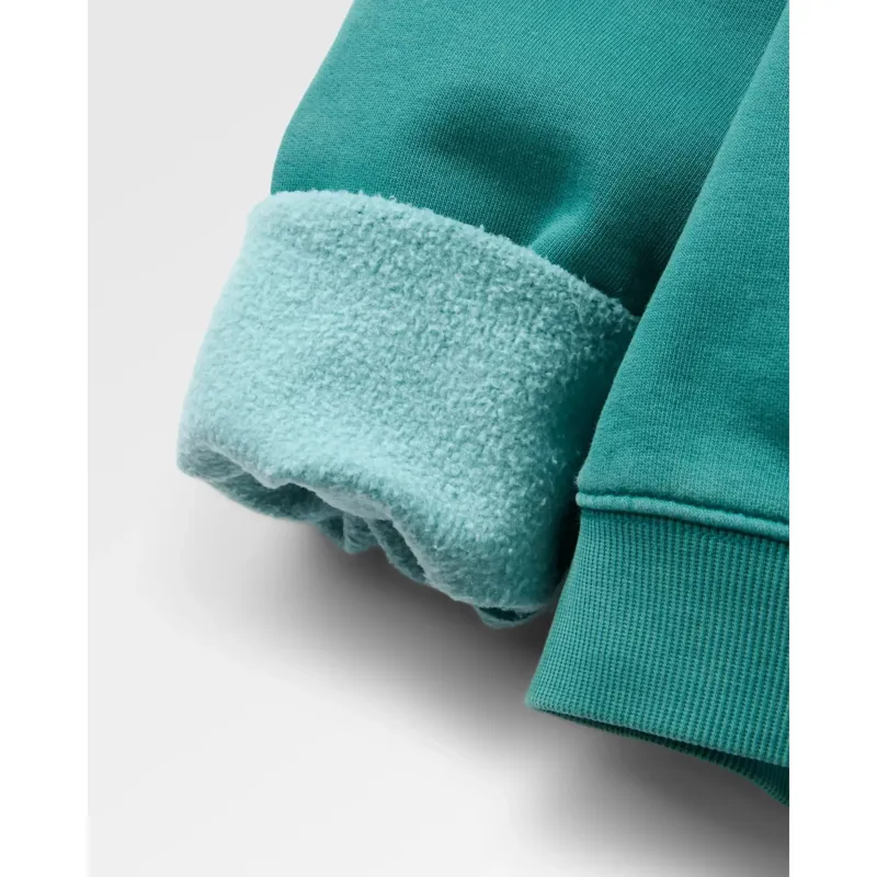 Passenger Womens Downtime Heavyweight Sweatshirt in Pacific Green-3