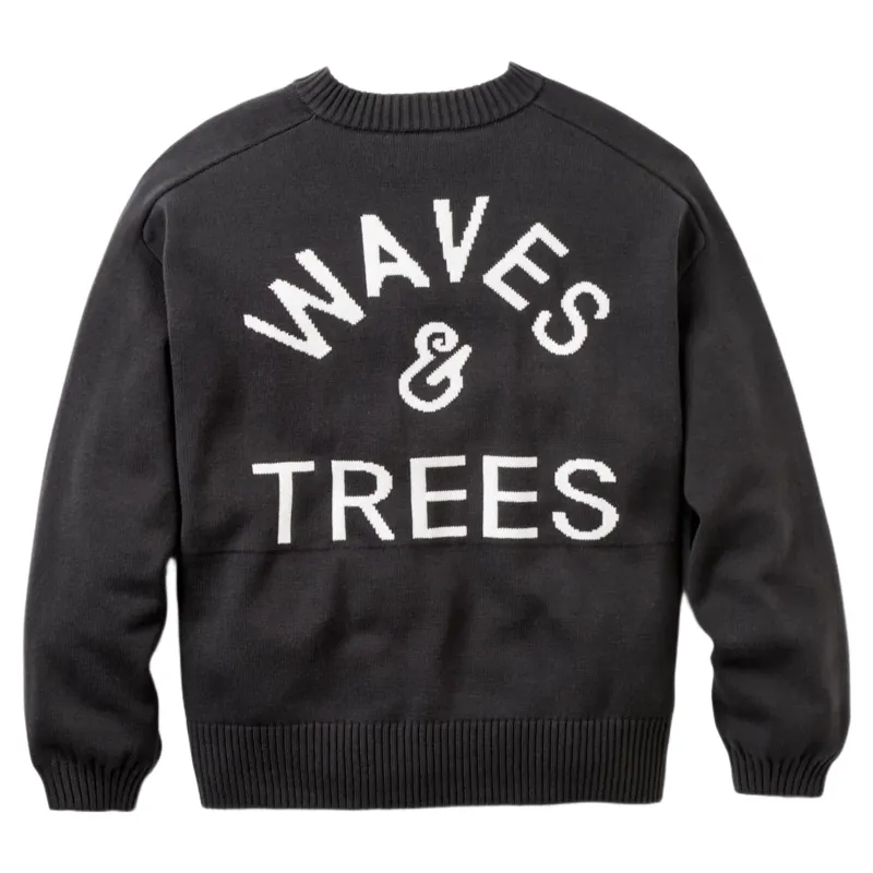 Passenger Womens Penida Knitted Jumper in Faded Black-1