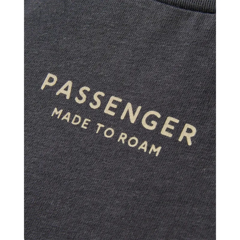 Passenger Womens Slower Rhythms Organic Cotton T-Shirt in Faded Black-2