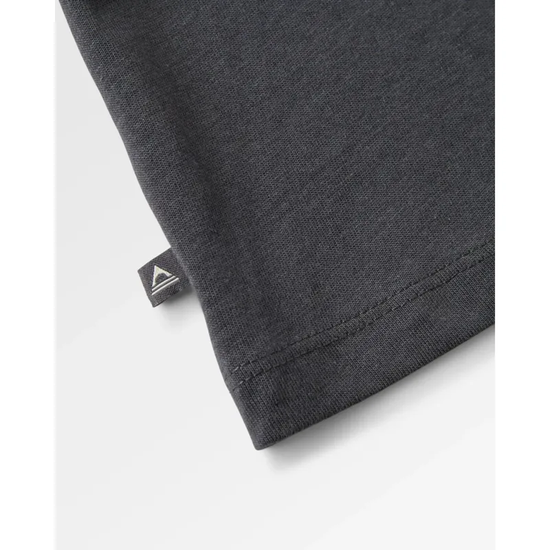 Passenger Womens Slower Rhythms Organic Cotton T-Shirt in Faded Black-4