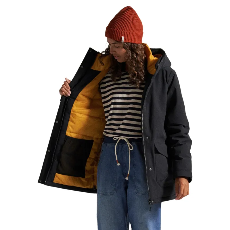 Passenger Womens Telluride Recycled Waterproof Parka in Black-3