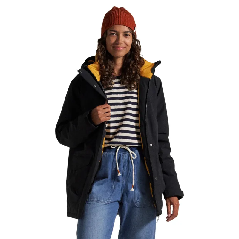Passenger Womens Telluride Recycled Waterproof Parka in Black-1