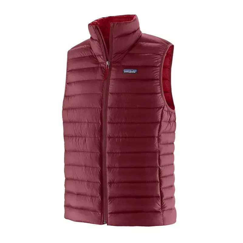 Patagonia Men's Down Sweater Vest in Carmine Red
