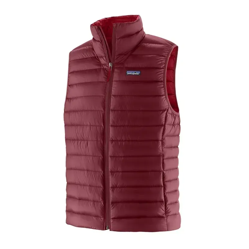 Patagonia Mens Down Sweater Vest in Carmine Red-2