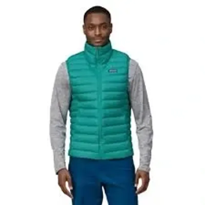 Patagonia Men's Down Sweater Vest in Subtidal Blue-1