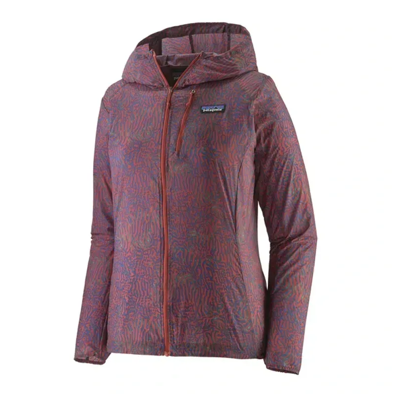 Patagonia Womens Houdini Jacket in Sea Run / Potters Red-2