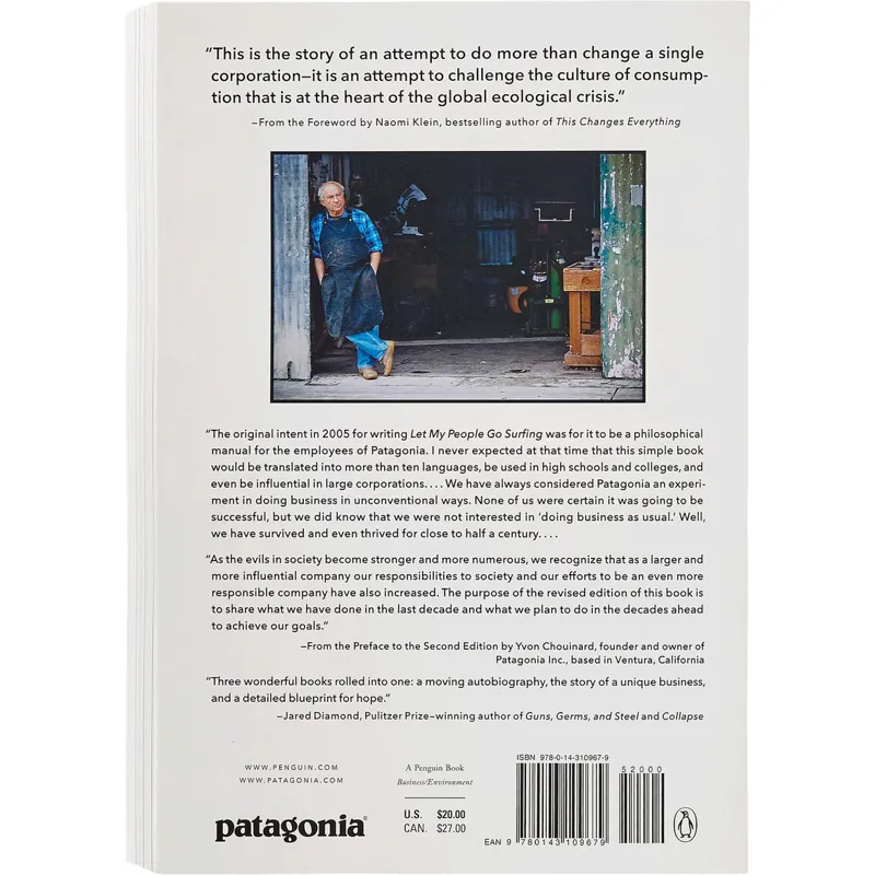 Patagonia Let My People Go Surfing Revised Edition Paperback Book-1