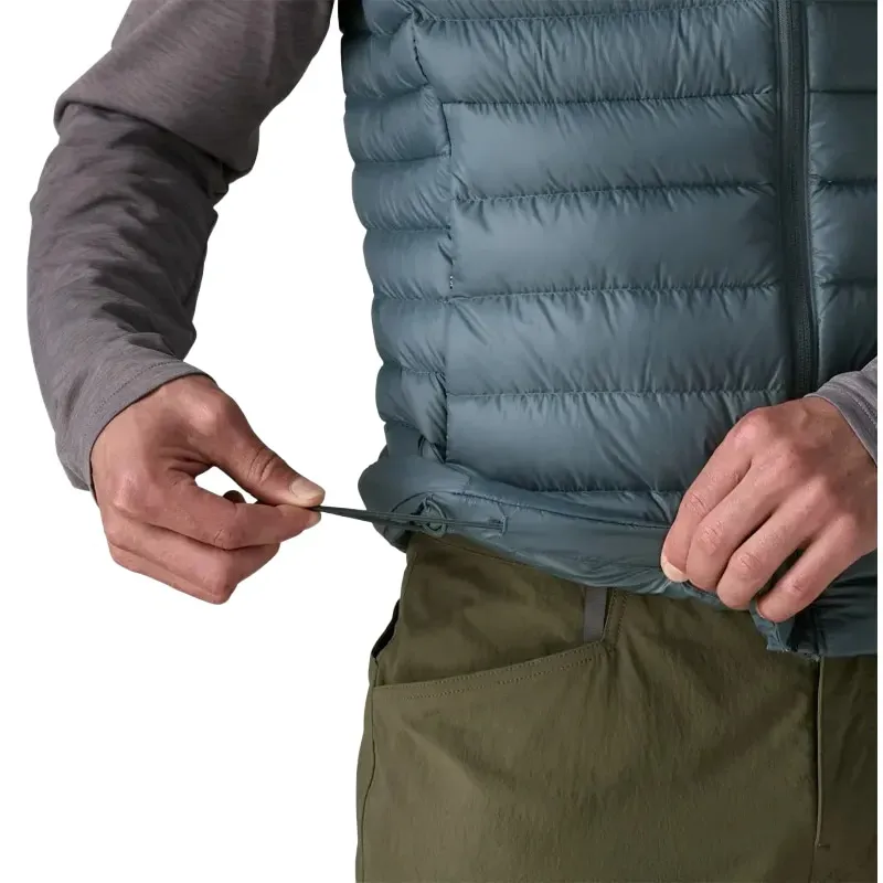 Patagonia Men's Down Sweater Vest in Summit Blue-8