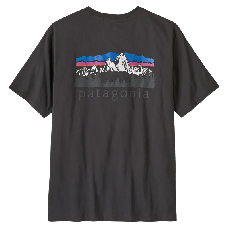 Patagonia Men's Fitz Roy Foothills T-Shirt in Ink Black