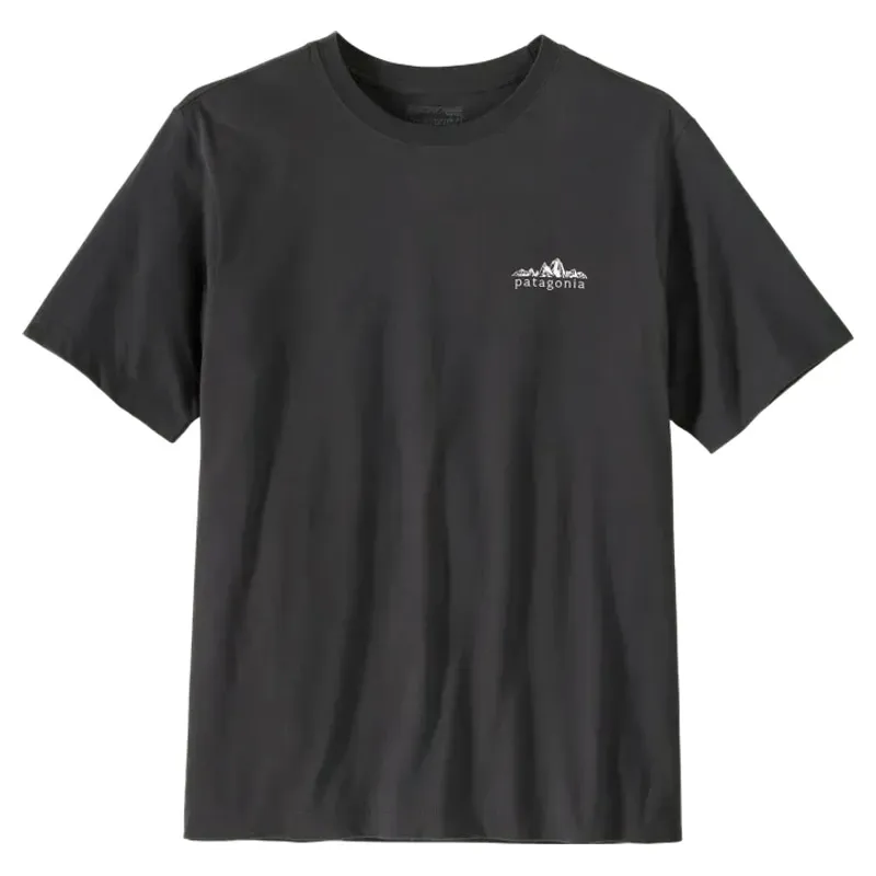 Patagonia Men's Fitz Roy Foothills T-Shirt in Ink Black-1