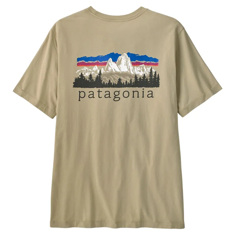 Patagonia Men's Fitz Roy Foothills T-Shirt in Weathered Stone