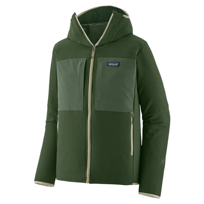 Patagonia Men's R2 TechFace Hoody in Treeline Green