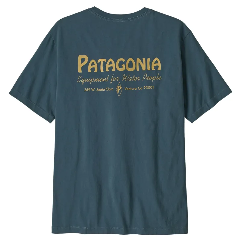 Patagonia Men's Water People Banner T-Shirt in Summit Blue-2