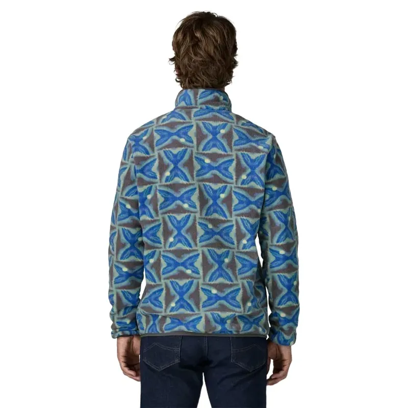 Patagonia Mens LW Synch Snap-T Pullover in Deep Freeze / Forge Grey-2