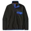 Patagonia Mens LW Synch Snap-T Pullover in Black / P6 Blue