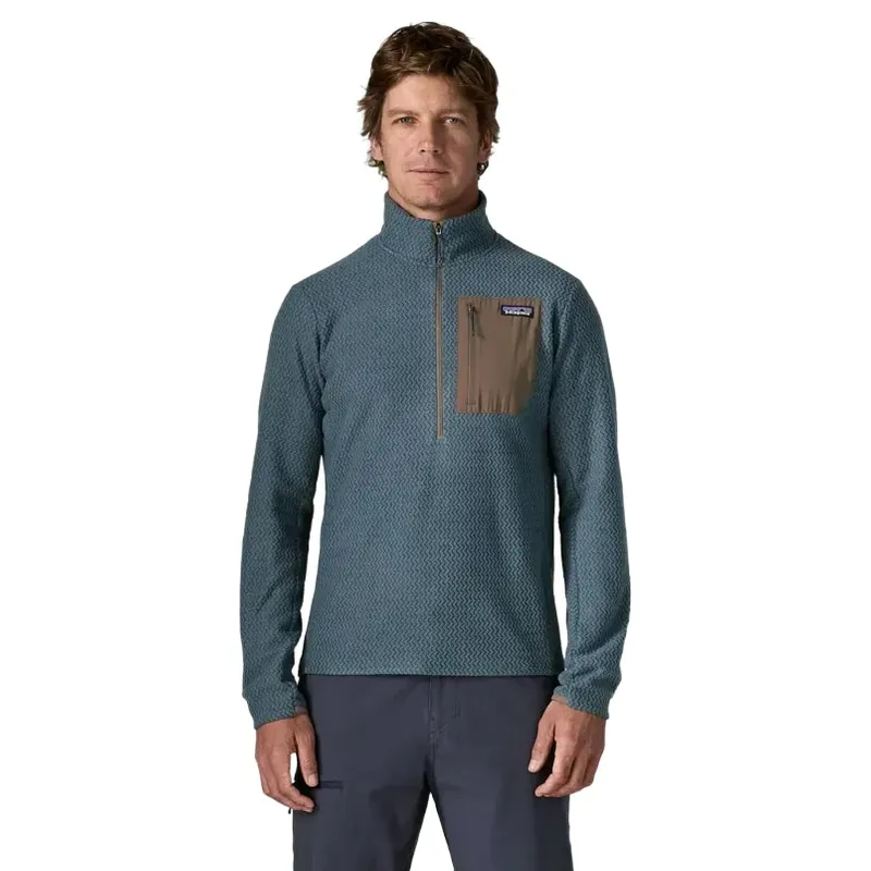 Patagonia Mens R1 Air Zip Neck Fleece in Summit Blue-1