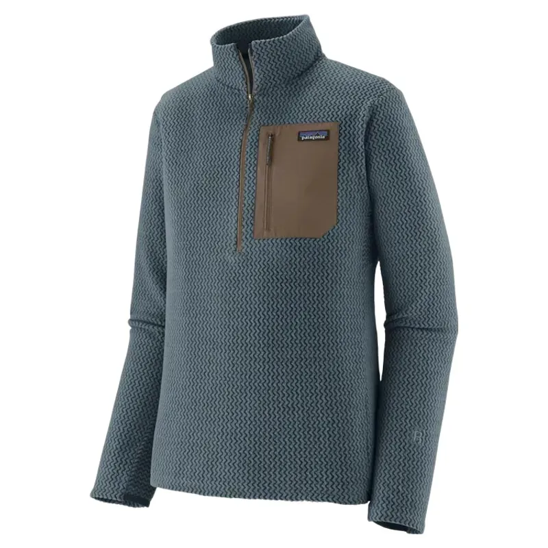 Patagonia Mens R1 Air Zip Neck Fleece in Summit Blue