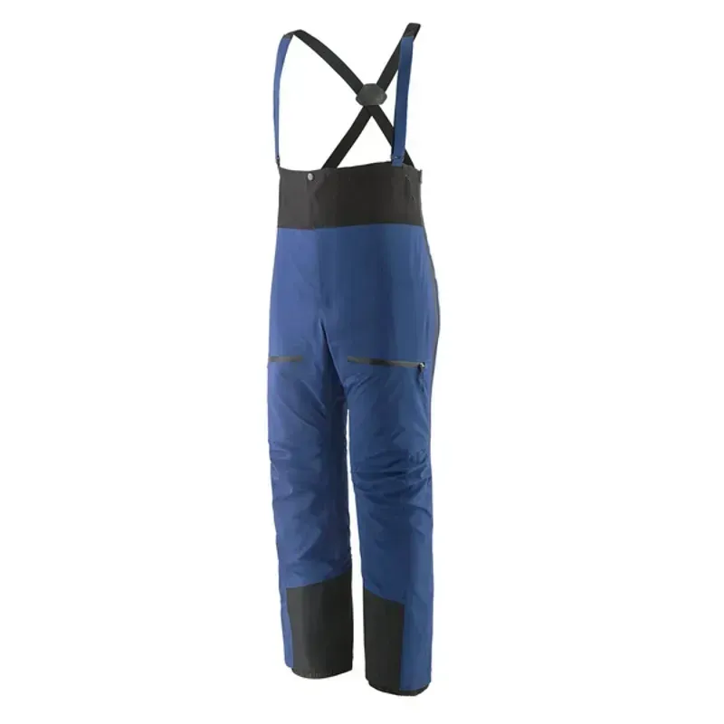 Patagonia Mens Pluma PRO Bibs in Clement Blue-2