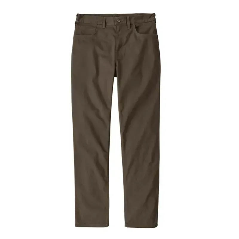 Patagonia Mens Twill Traveler 5-Pocket Pants Regular Length in Otter Brown-2