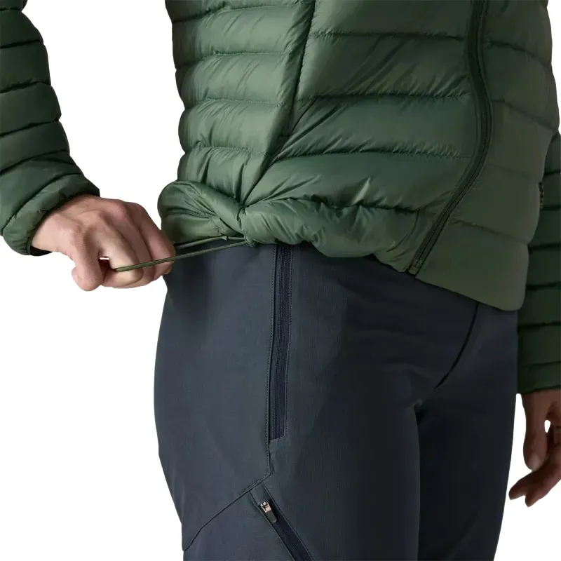 Patagonia Women's Down Sweater Hoody in Canopy Green-9