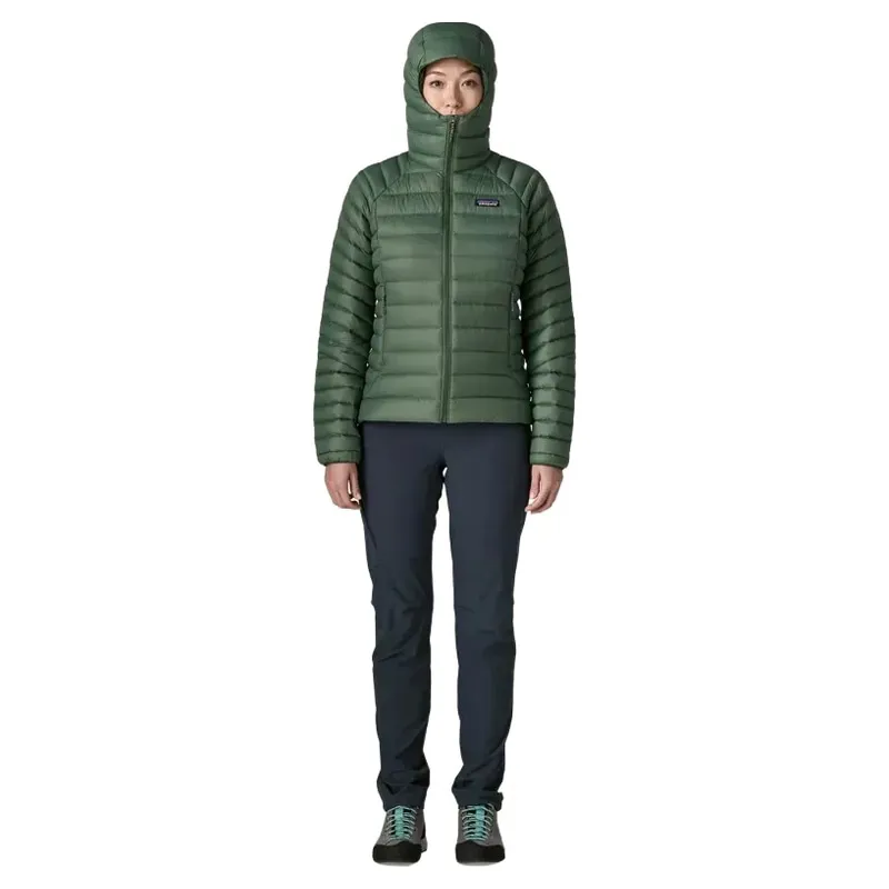 Patagonia Women's Down Sweater Hoody in Canopy Green-3