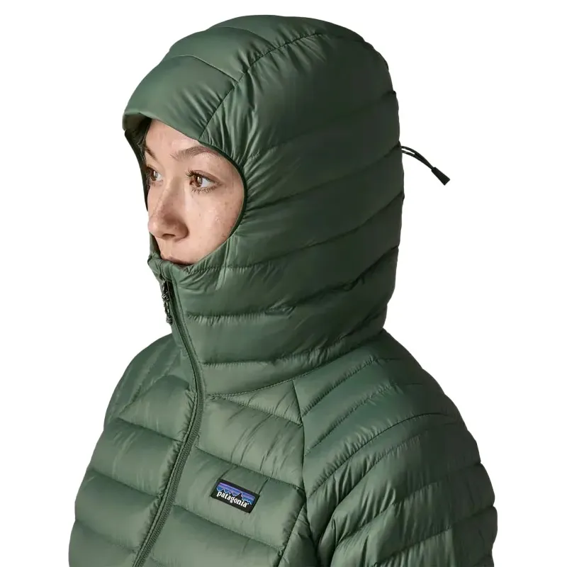 Patagonia Women's Down Sweater Hoody in Canopy Green-7