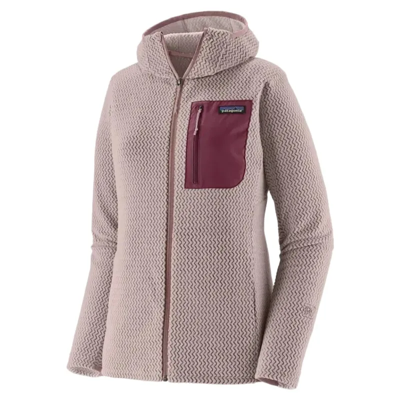 Patagonia Women's R1 Air Full-Zip Hoody in Stingray Mauve