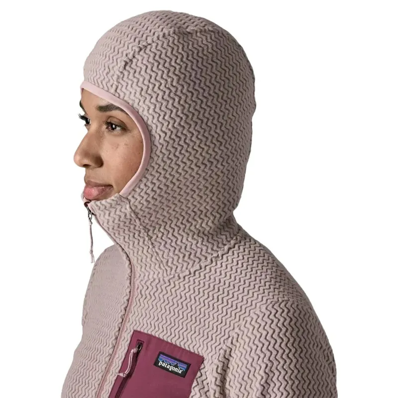 Patagonia Women's R1 Air Full-Zip Hoody in Stingray Mauve-4