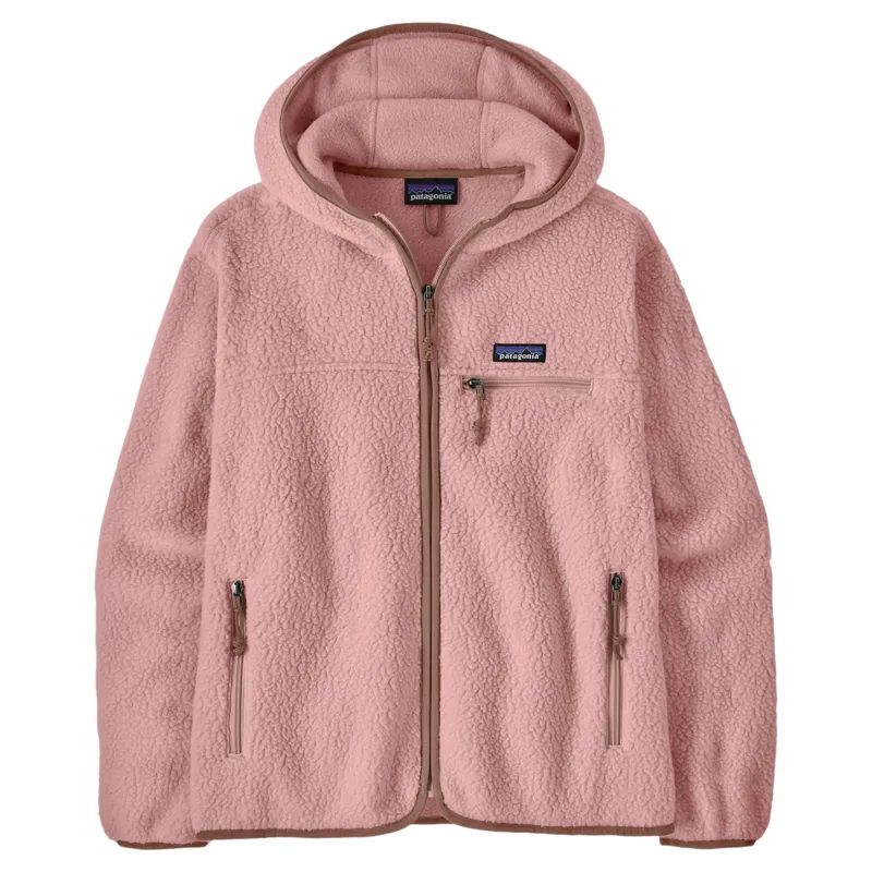 Patagonia Women's Retro Pile Fleece Hoody in Fuzzy Mauve